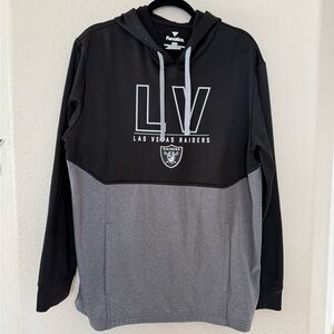 Fanatics Men's Black and Gray Las Vegas Raiders Hoodie